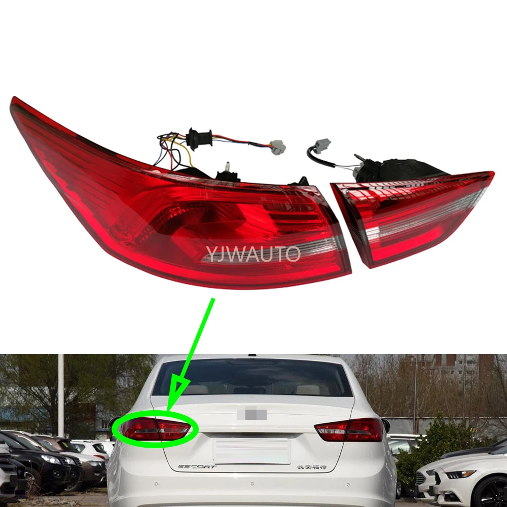 Taillights Assembly For Ford Escort 2015 2016 2017 2018 Car Rear Tail Lamp Turning Signal Brake Lamp Warning Bumper Light
Taillights Assembly For Ford Escort 2015 2016 2017 2018 Car Rear Tail Lamp Turning Signal Brake Lamp Warning Bumper Light