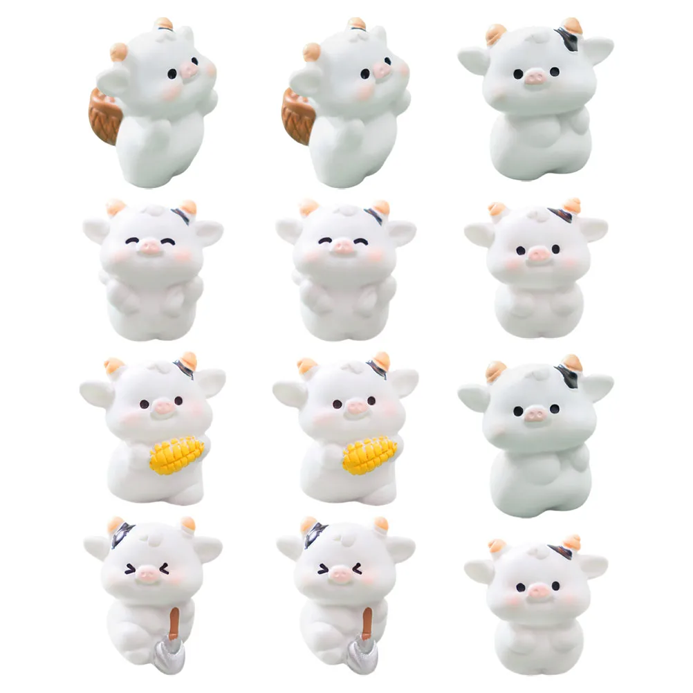 12 pcs Mini Landscape Decoration Cow Figurines Cute Farm Theme Resin Craft Supplies Tiny Cows Animal Party Decorations
12 pcs Mini Landscape Decoration Cow Figurines Cute Farm Theme Resin Craft Supplies Tiny Cows Animal Party Decorations