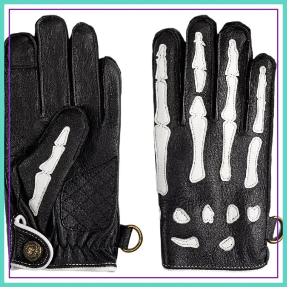 Deerskin Leather Non-Slip Skeleton Motorcycle Warm Lining Winter Gloves for Men Cycling Riding
Deerskin Leather Non-Slip Skeleton Motorcycle Warm Lining Winter Gloves for Men Cycling Riding