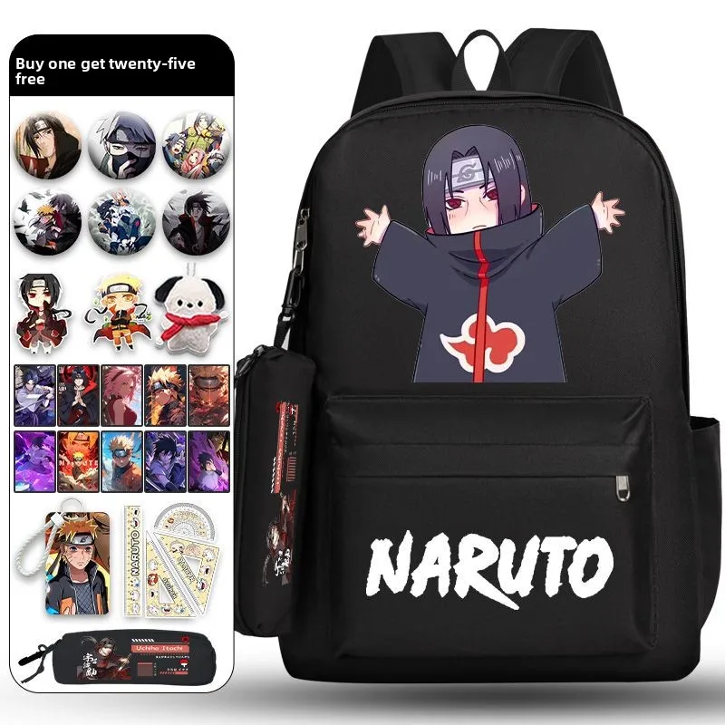 Naruto Uchiha Sasuke Anime Co Branded Male and Female Student Backpack Outdoor Gift Cartoon student schoolbag
Naruto Uchiha Sasuke Anime Co Branded Male and Female Student Backpack Outdoor Gift Cartoon student schoolbag