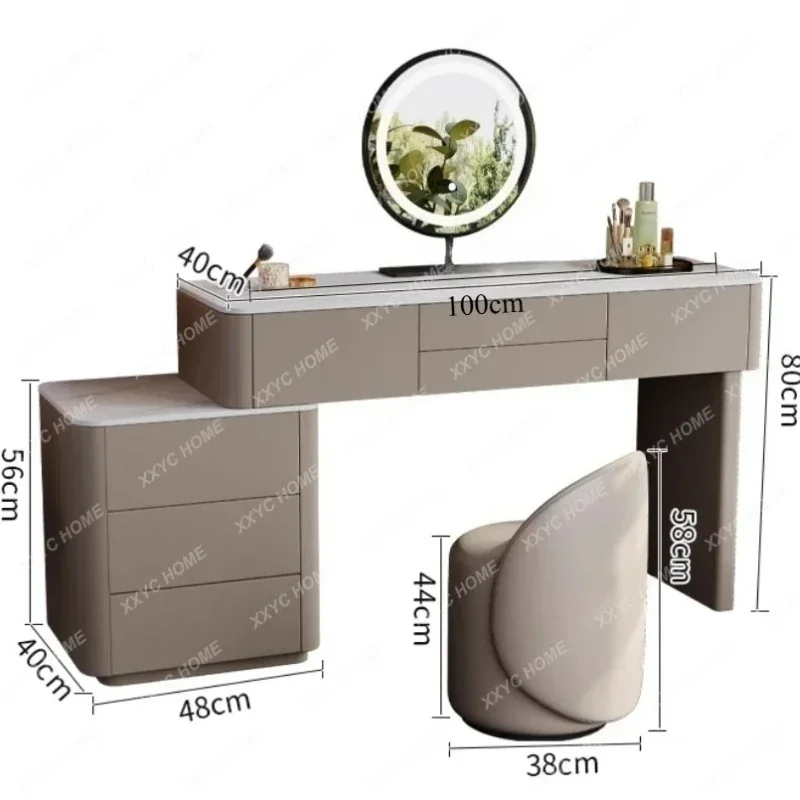 A Minimalist dressing table Bedroom Premium feeling chest integrated makeup table
A Minimalist dressing table Bedroom Premium feeling chest integrated makeup table