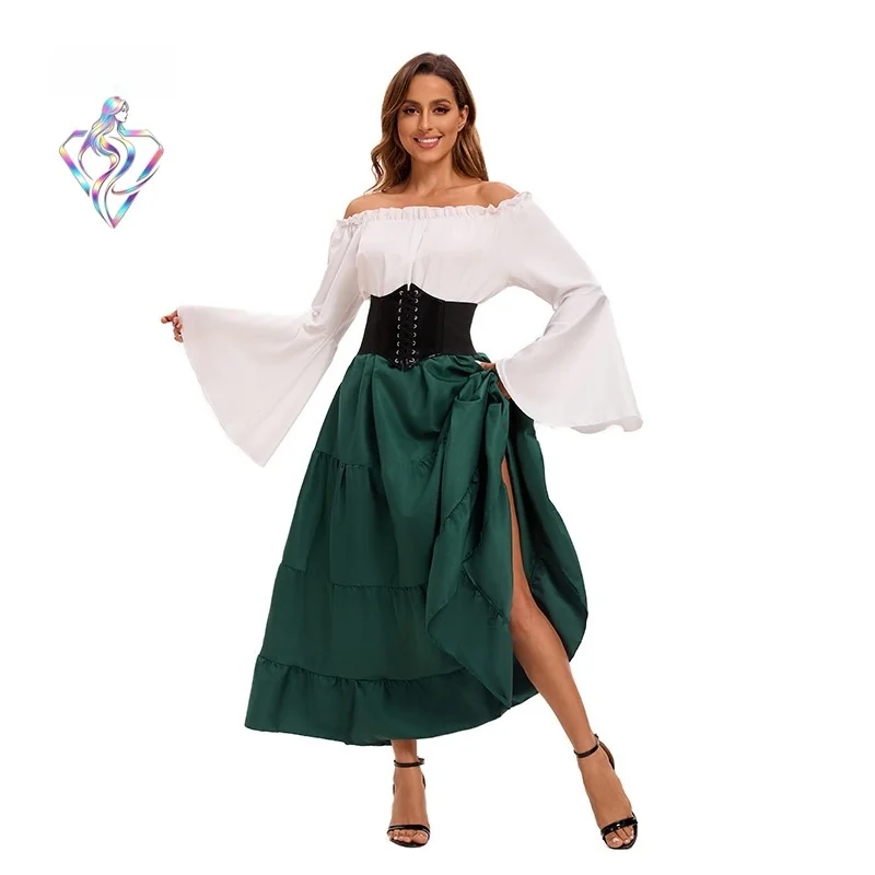 Retro Medieval Flared Sleeve Dress Women's Victoria Renaissance Long Skirt Cosplay Stage Costume Winter Collection 2023
Retro Medieval Flared Sleeve Dress Women's Victoria Renaissance Long Skirt Cosplay Stage Costume Winter Collection 2023