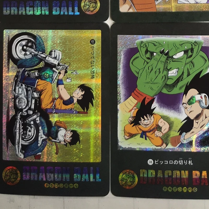54Pcs/set Anime Dragon Ball Diy Gauze Flash Cards Vegeta Iv Trunks Son Goku Cell Frieza Majin Buu Burdock Collectible Cards
54Pcs/set Anime Dragon Ball Diy Gauze Flash Cards Vegeta Iv Trunks Son Goku Cell Frieza Majin Buu Burdock Collectible Cards