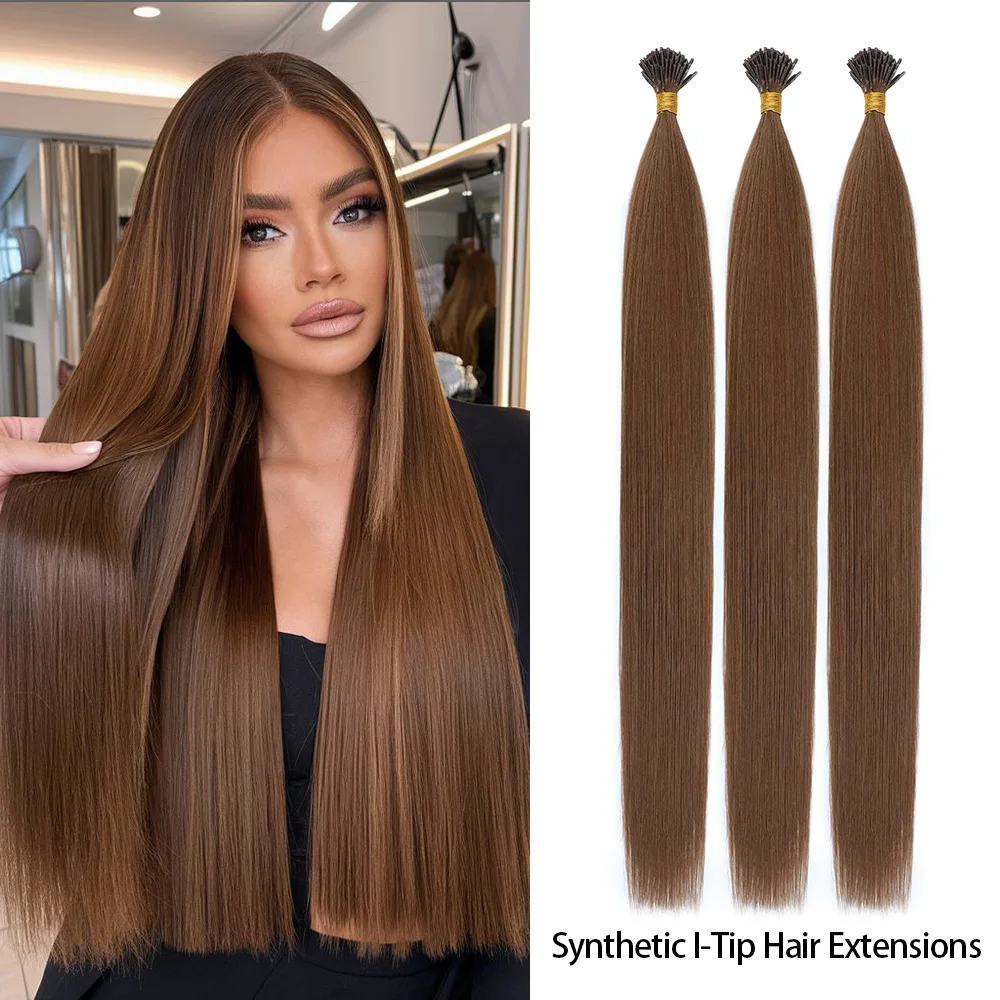 26 дюймов, прямые наращивание волос с I кончиком, синтетическое высокотемпературное волокно, черный, темно-коричневый, 100 г, кератиновые капсулы для ногтей, волосы с кончиком I
26 дюймов, прямые наращивание волос с I кончиком, синтетическое высокотемпературное волокно, черный, темно-коричневый, 100 г, кератиновые капсулы для ногтей, волосы с кончиком I