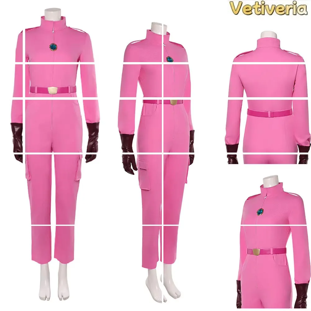 Women Peach Cosplay Costume Pink Anime Bros Jumpsuit Gloves Belt Set Fancy Adult Clothing Halloween Party Carnival Dress Up Suit
Women Peach Cosplay Costume Pink Anime Bros Jumpsuit Gloves Belt Set Fancy Adult Clothing Halloween Party Carnival Dress Up Suit