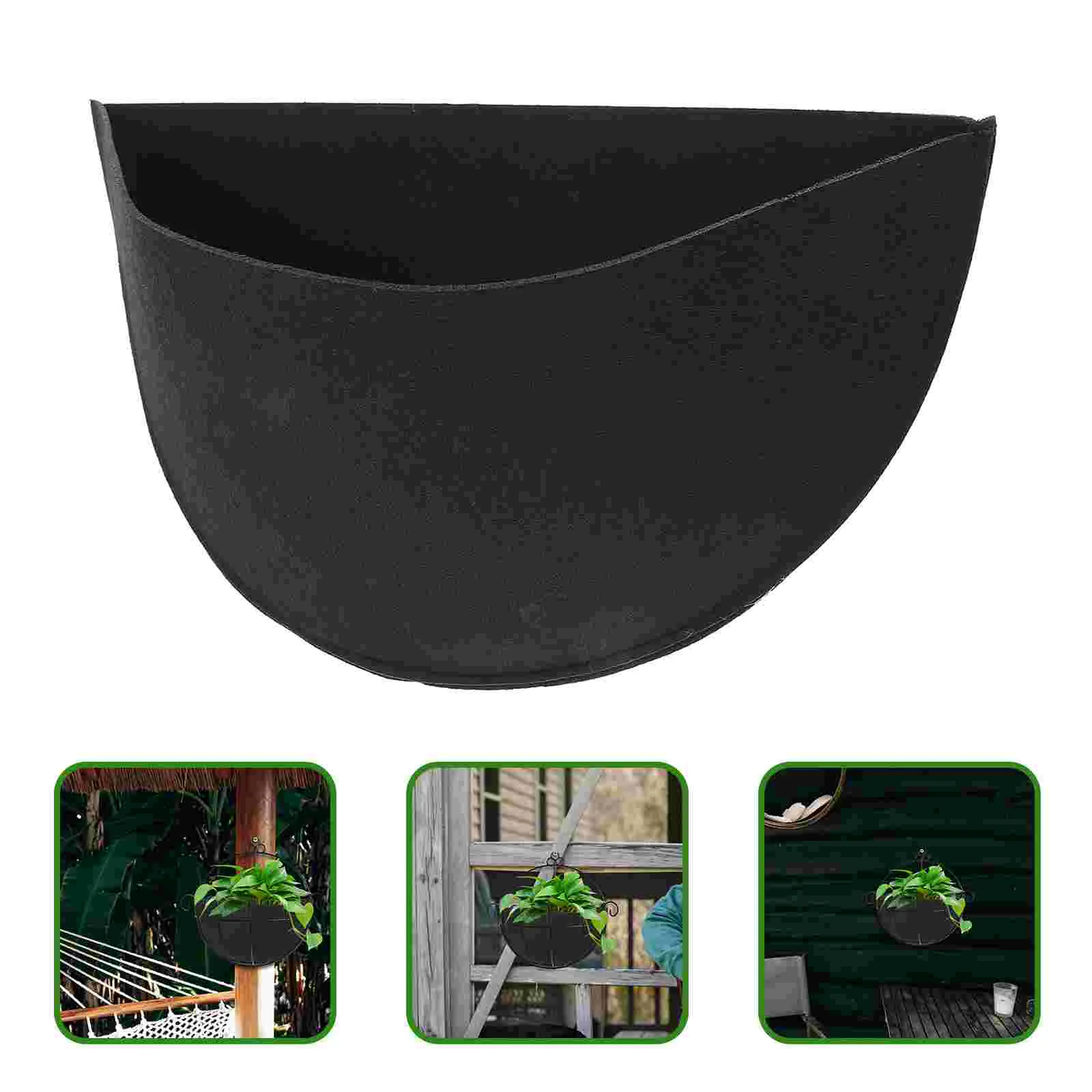 3 Pcs Reusable Felt Planter Liners Black Half Round Flowerpot Basket Supplies Antislip Design Water Absorption Garden Flower
3 Pcs Reusable Felt Planter Liners Black Half Round Flowerpot Basket Supplies Antislip Design Water Absorption Garden Flower