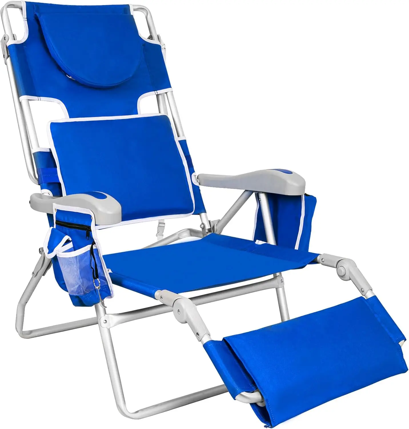 3 in 1 Beach Chair with Face Hole, Reclining Sun Tanning Lounge Chair with Foot Rest, Cooler Bag & Cup Holder for Outdoor,Royal
3 in 1 Beach Chair with Face Hole, Reclining Sun Tanning Lounge Chair with Foot Rest, Cooler Bag & Cup Holder for Outdoor,Royal