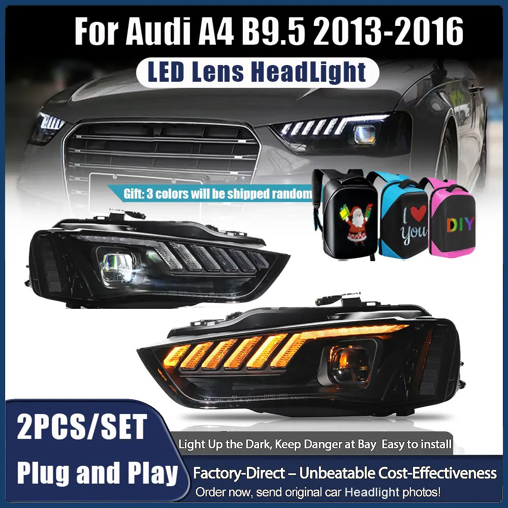 Для Audi A4 2013 2014 2015 2016 B9.5 модификация фары в сборе дневные ходовые огни водяной указатель поворота светодиодные линзы фары
Для Audi A4 2013 2014 2015 2016 B9.5 модификация фары в сборе дневные ходовые огни водяной указатель поворота светодиодные линзы фары