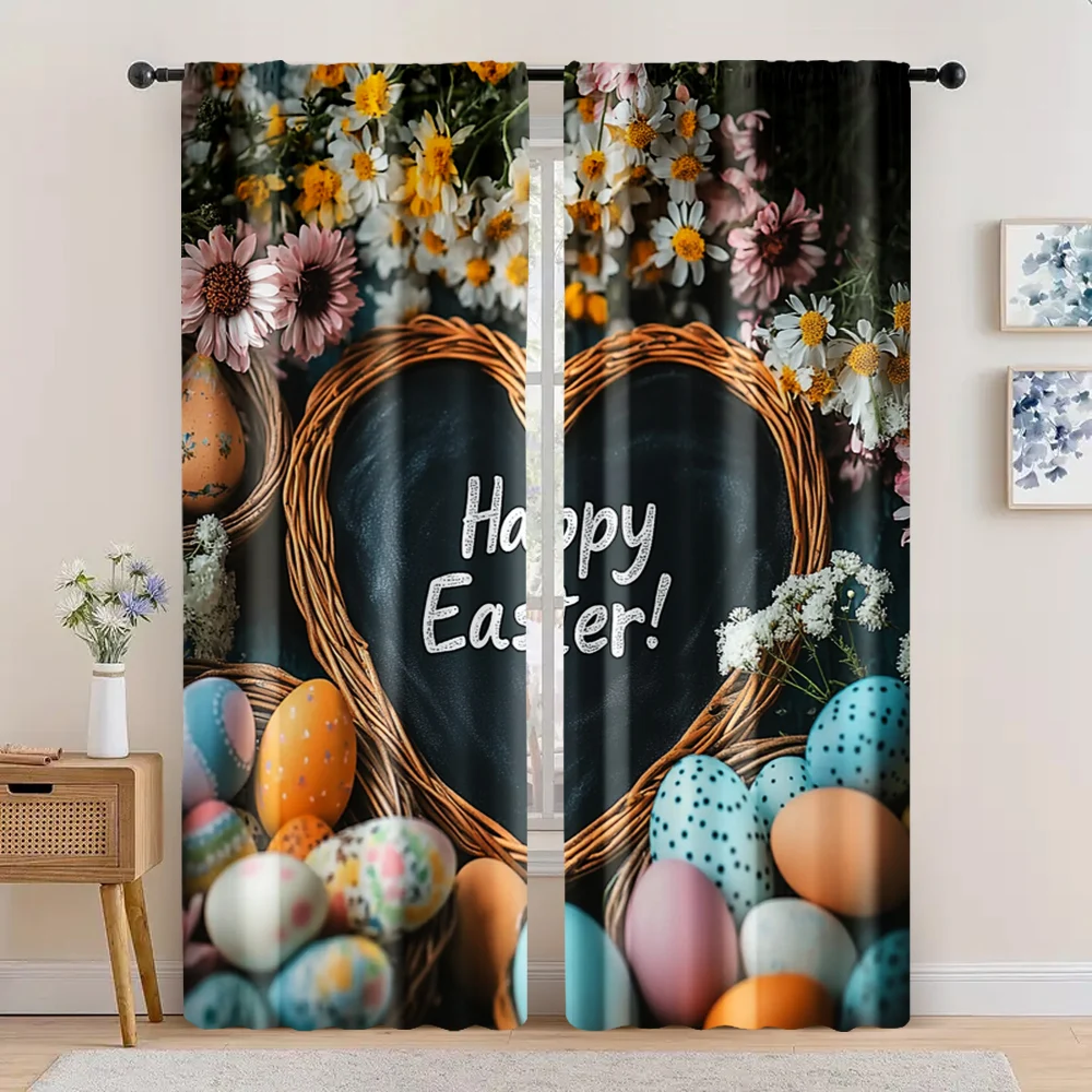 2pc, Window Drapes Easter Versatile Polyester Fabric,Without Electricity Festive Holiday Suitable for Hotel decoration
2pc, Window Drapes Easter Versatile Polyester Fabric,Without Electricity Festive Holiday Suitable for Hotel decoration