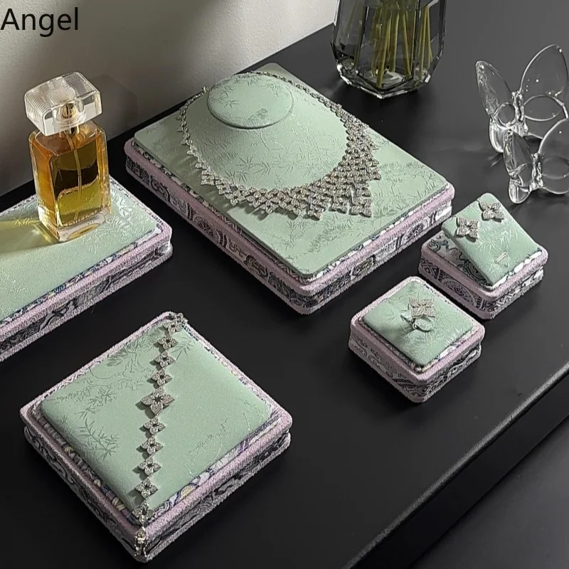 Palace Chinese Style Silk Jewelry Display Set, Jade Bangle & Pendant Stand, Earring Ring Counter Organizer Prop
Palace Chinese Style Silk Jewelry Display Set, Jade Bangle & Pendant Stand, Earring Ring Counter Organizer Prop