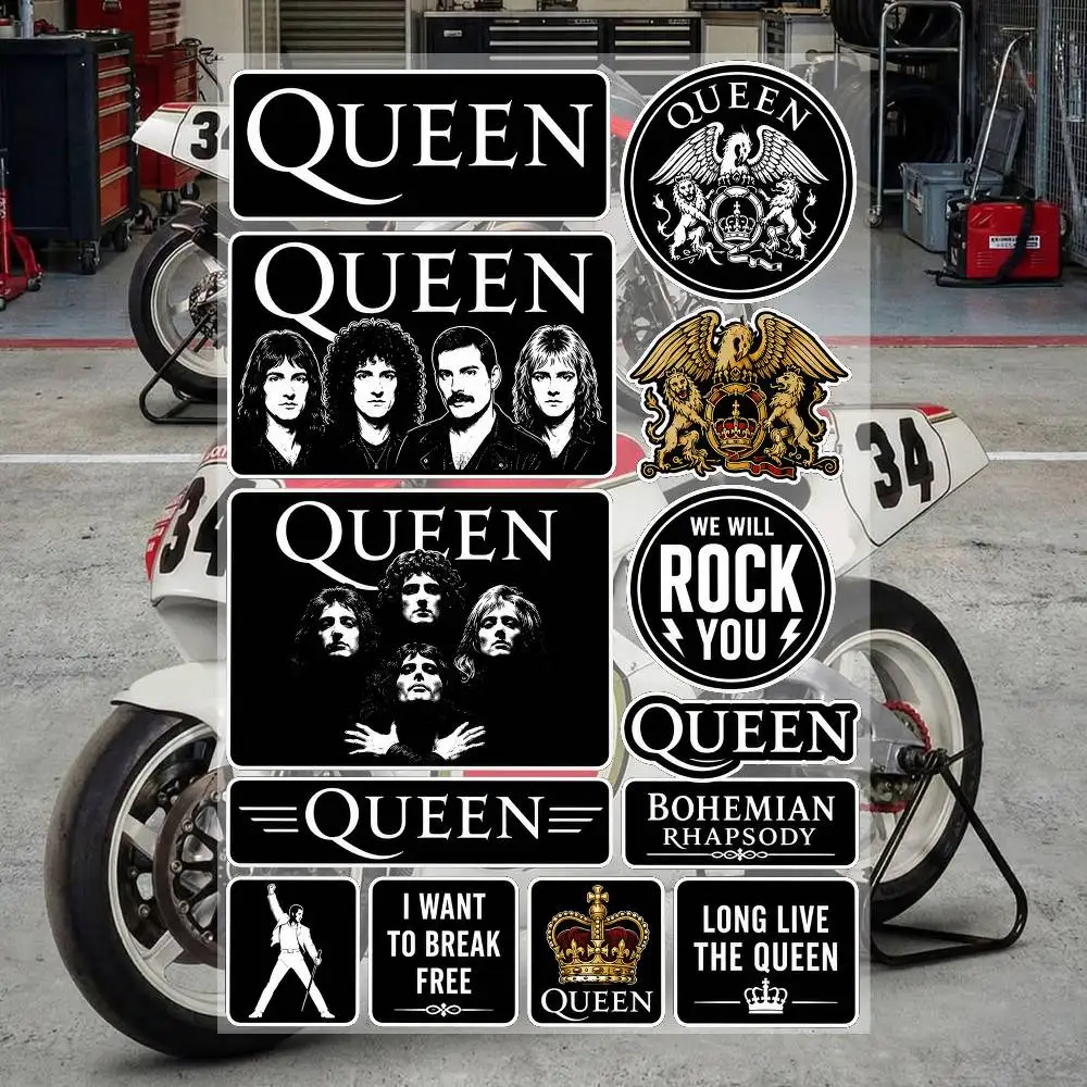 Queen band Stickers Waterproof Vinyl Decals for Motorcycle cars bicycles skateboards Laptop Water Bottle Phone Case
Queen band Stickers Waterproof Vinyl Decals for Motorcycle cars bicycles skateboards Laptop Water Bottle Phone Case