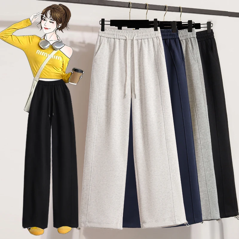 Spring 2026 Women's Straight Leg Casual Pants Loose Wide Leg Sports Sweatpants Slimming Versatile plus Size Low Waist Elastic
Spring 2026 Women's Straight Leg Casual Pants Loose Wide Leg Sports Sweatpants Slimming Versatile plus Size Low Waist Elastic