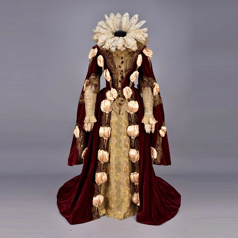 1890s Empire Queen Walking Costume Victorian Renaissance Duchess Wedding Robe Medieval Vampire Dress Theatre Reenactment
1890s Empire Queen Walking Costume Victorian Renaissance Duchess Wedding Robe Medieval Vampire Dress Theatre Reenactment