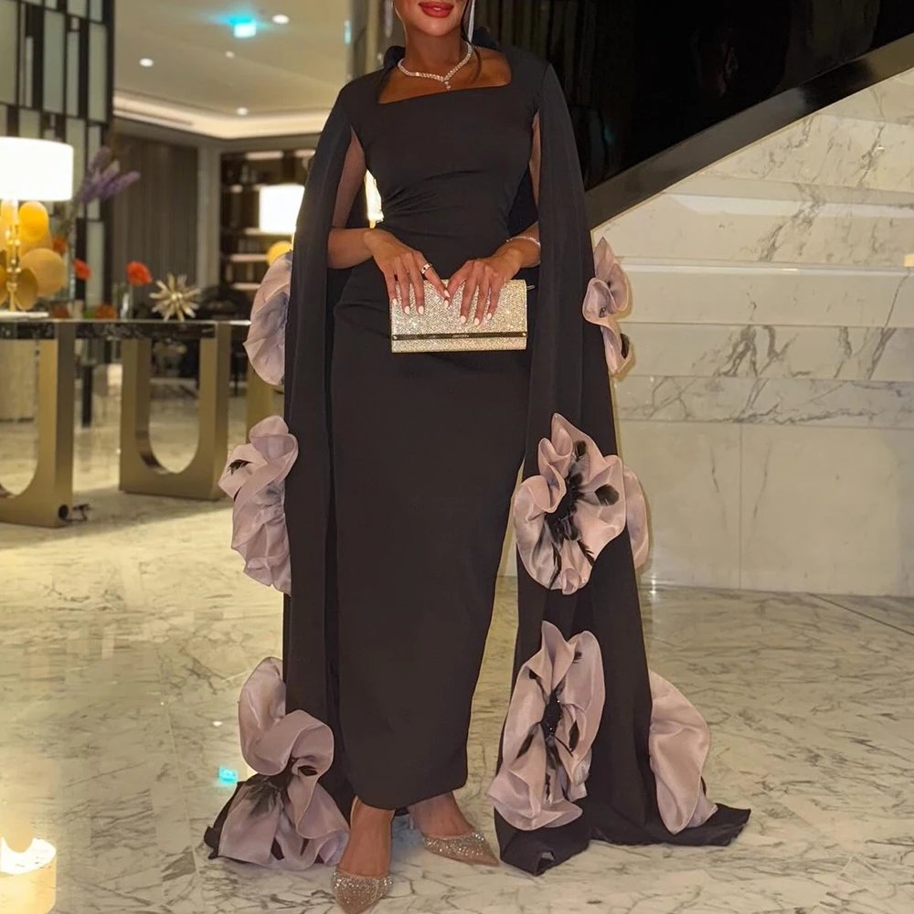 Customized Formal Flowers Off the Shoulder Jersey Evening Dresses Temperament Straight Floor Length Square Neck Long S
Customized Formal Flowers Off the Shoulder Jersey Evening Dresses Temperament Straight Floor Length Square Neck Long S
