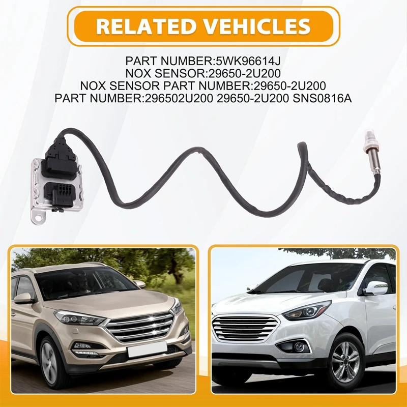 296502U200 Nitrogen Oxygen Sensor Nox Sensor 12V For Hyundai Kia Tucson Ix35 1.6 GDI 2017-2019 29650-2U200 SNS0816A
296502U200 Nitrogen Oxygen Sensor Nox Sensor 12V For Hyundai Kia Tucson Ix35 1.6 GDI 2017-2019 29650-2U200 SNS0816A