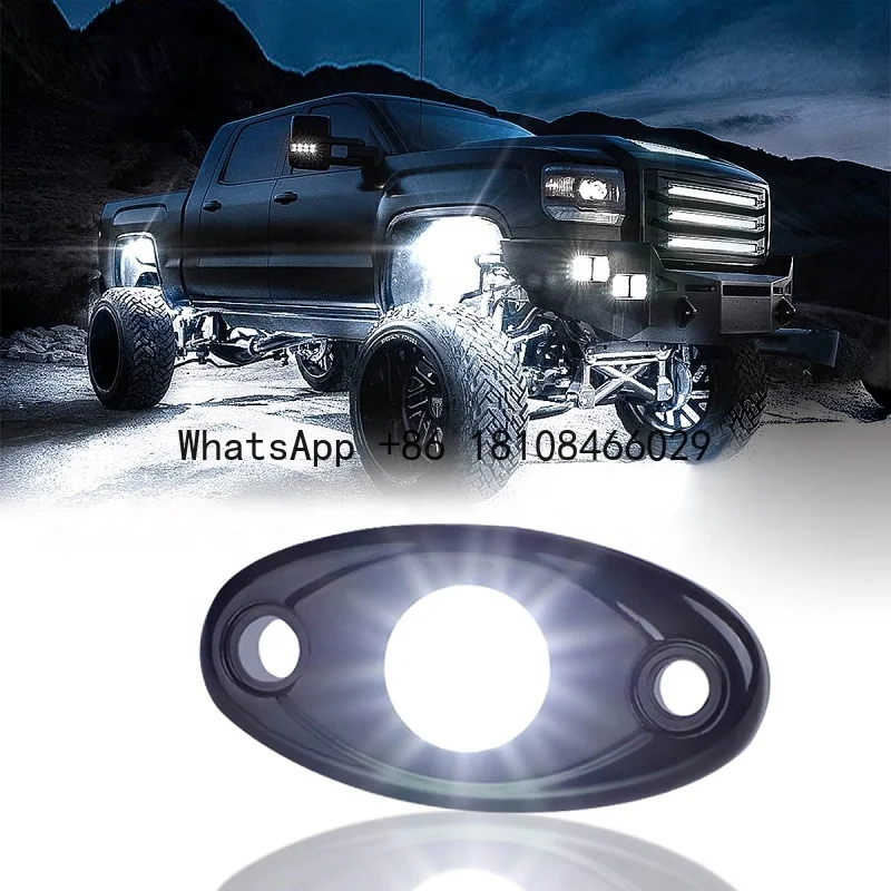High Bright Pure White LED Rock Light Kit IP68 Waterproof Rock Lights for Jeep Trucks Off Road ATV UTV RZR SUV
High Bright Pure White LED Rock Light Kit IP68 Waterproof Rock Lights for Jeep Trucks Off Road ATV UTV RZR SUV