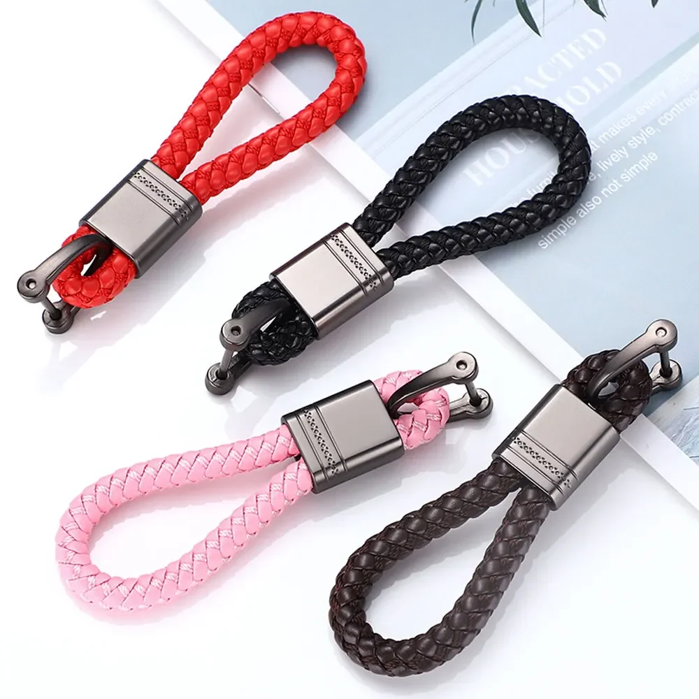 1Pc Fashion New Hand-Woven Leather Car Key Ring Men Women Rope Key Chain Waist Keychains Charm Metal Key Holder Decoration Gift
1Pc Fashion New Hand-Woven Leather Car Key Ring Men Women Rope Key Chain Waist Keychains Charm Metal Key Holder Decoration Gift