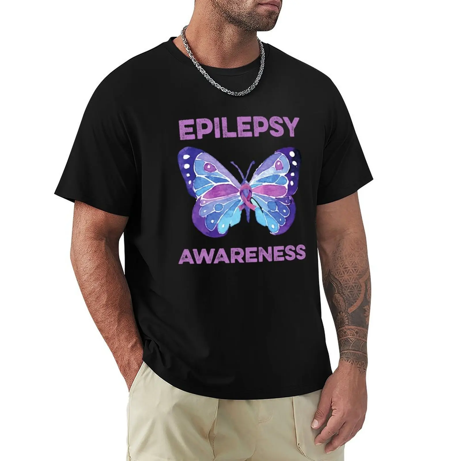 Epilepsy Awareness Butterfly Purple Ribbon Seizure Neurological Brain Disorder T-Shirt Dry Fit Running Short Sleeve Top
Epilepsy Awareness Butterfly Purple Ribbon Seizure Neurological Brain Disorder T-Shirt Dry Fit Running Short Sleeve Top
