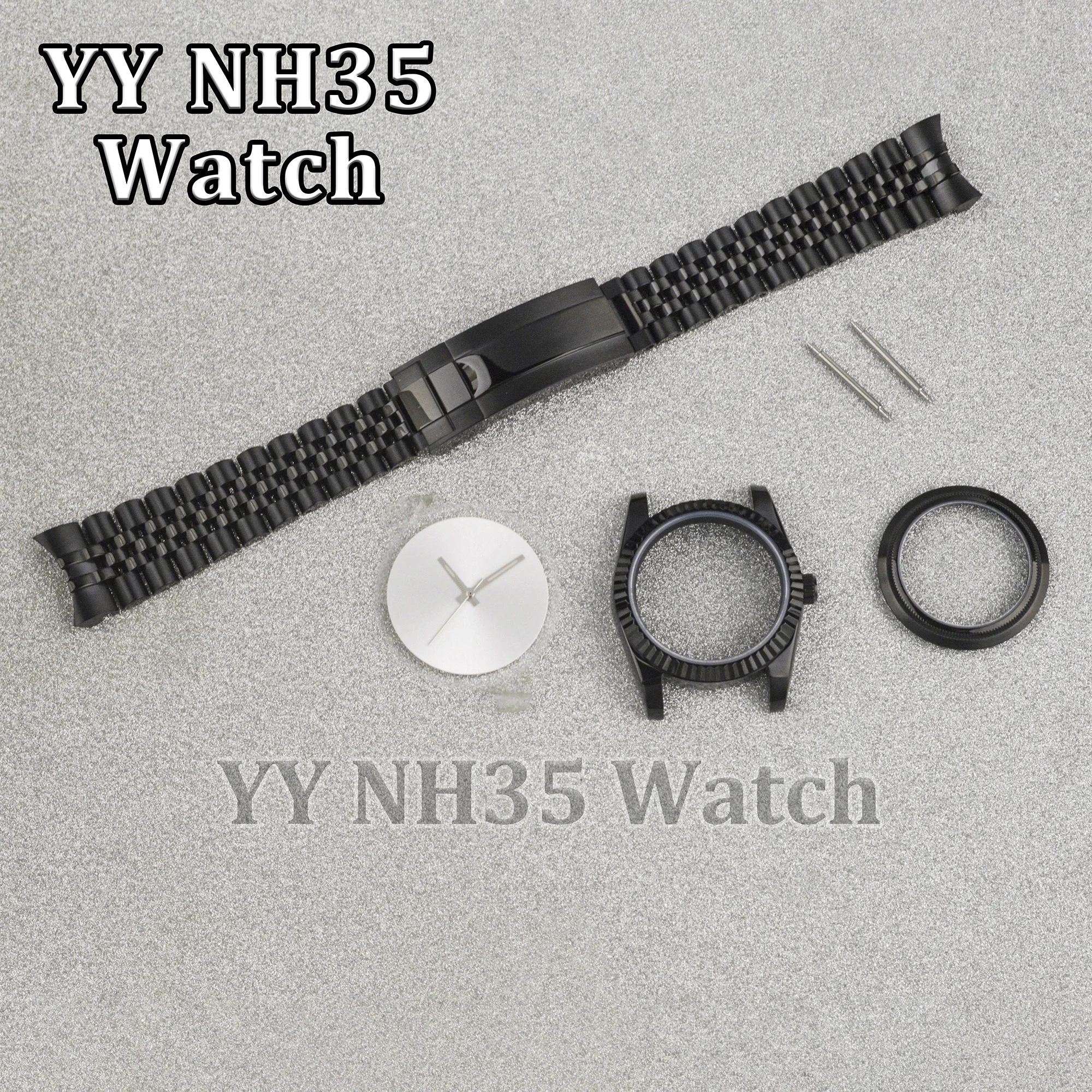 36/39mm Men's Watch Case fit NH34/35/36 Movement Black Plating NH35 Case Bracelet for Datejust Watches Mod Parts Replacements
36/39mm Men's Watch Case fit NH34/35/36 Movement Black Plating NH35 Case Bracelet for Datejust Watches Mod Parts Replacements