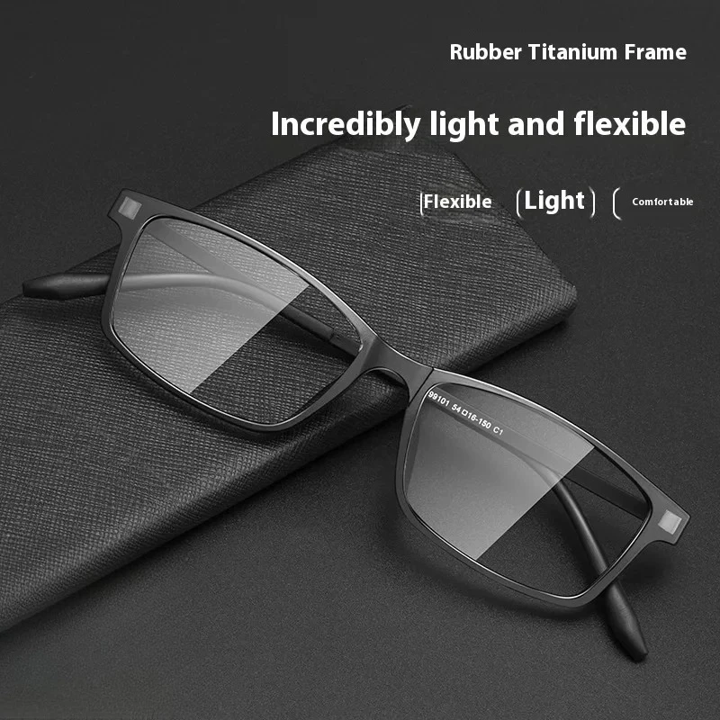Casual Ultra-light Full-frame High-degree Myopia Glasses Men’s Rubber Titanium Glasses Frame Prescription Glasses Men
Casual Ultra-light Full-frame High-degree Myopia Glasses Men’s Rubber Titanium Glasses Frame Prescription Glasses Men