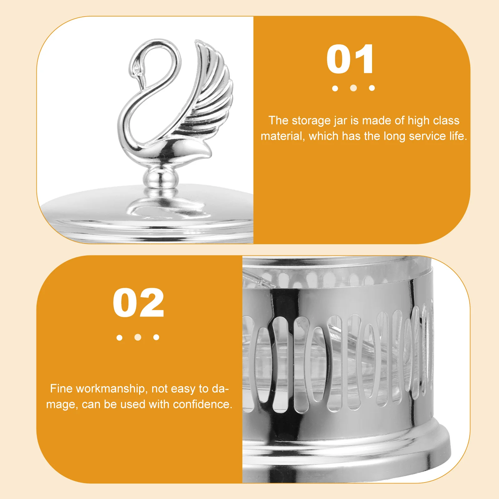 1Pcs Hollow Swan Seasoning Jar Glass Kitchen Spice Storage Pot Sealed Condiment Container Practical and Waterproof
1Pcs Hollow Swan Seasoning Jar Glass Kitchen Spice Storage Pot Sealed Condiment Container Practical and Waterproof