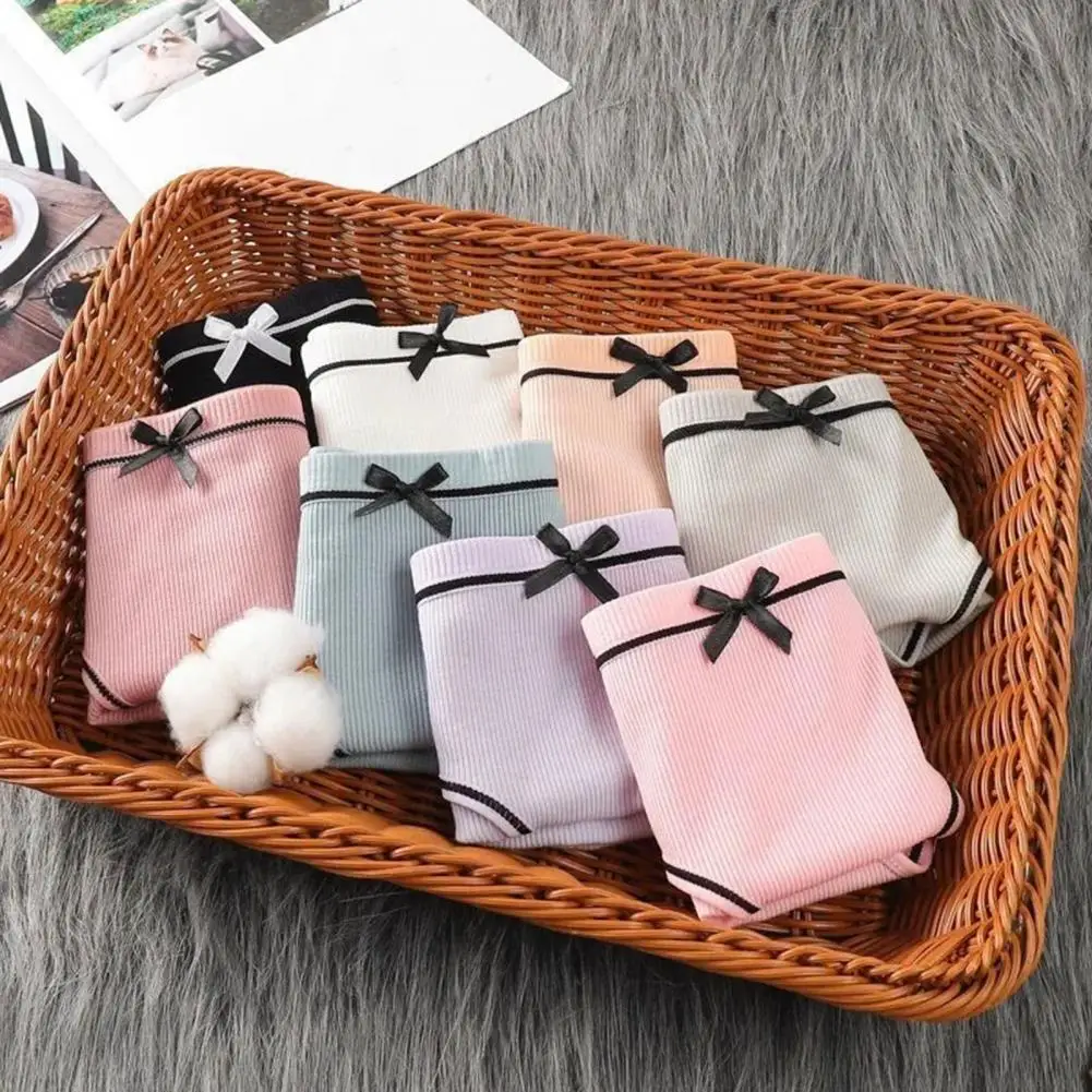 Трусы женские в японском стиле с ребристой текстурой, средней посадкой, декором в виде бантика, милые трусики для девочек, дышащее нижнее белье, 80%
Трусы женские в японском стиле с ребристой текстурой, средней посадкой, декором в виде бантика, милые трусики для девочек, дышащее нижнее белье, 80%