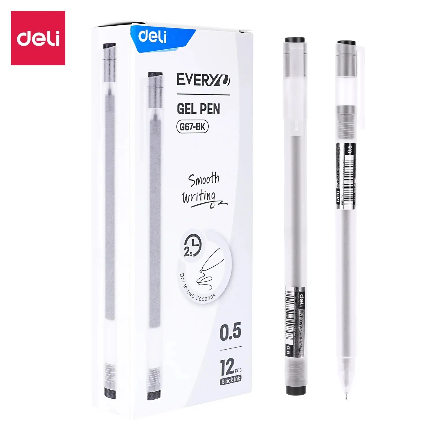 Deli 12pcs Quality 0.5mm Gel Pen 3 Colors Large Capacity Ballpoint Pen Kawaii Neutral Pen For Office School Writing Supplies
Deli 12pcs Quality 0.5mm Gel Pen 3 Colors Large Capacity Ballpoint Pen Kawaii Neutral Pen For Office School Writing Supplies
