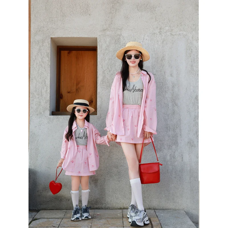 Parent-Child Outfit Autumn New Mother-Daughter Matching Outfit Suit Korean Style Bowknot Shirt Mid-Length Dress Set Suit Two-Pie
Parent-Child Outfit Autumn New Mother-Daughter Matching Outfit Suit Korean Style Bowknot Shirt Mid-Length Dress Set Suit Two-Pie