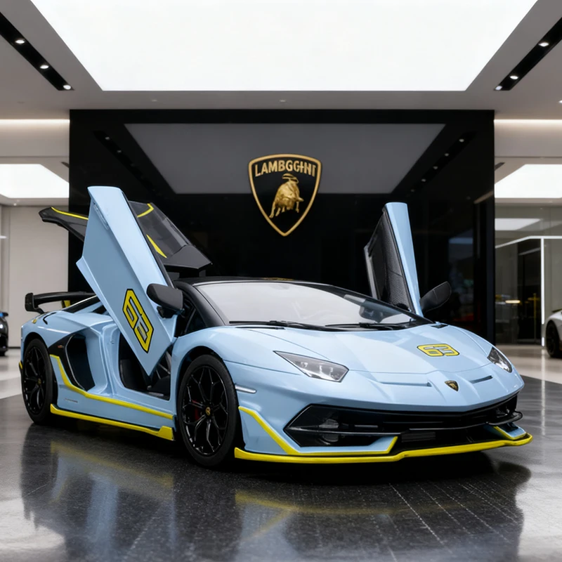 1:24 Lamborghini Aventador SVJ63 модель из сплава, модель автомобиля из сплава, звук и свет, детские игрушки, коллекционные предметы, подарок на день рождения
1:24 Lamborghini Aventador SVJ63 модель из сплава, модель автомобиля из сплава, звук и свет, детские игрушки, коллекционные предметы, подарок на день рождения