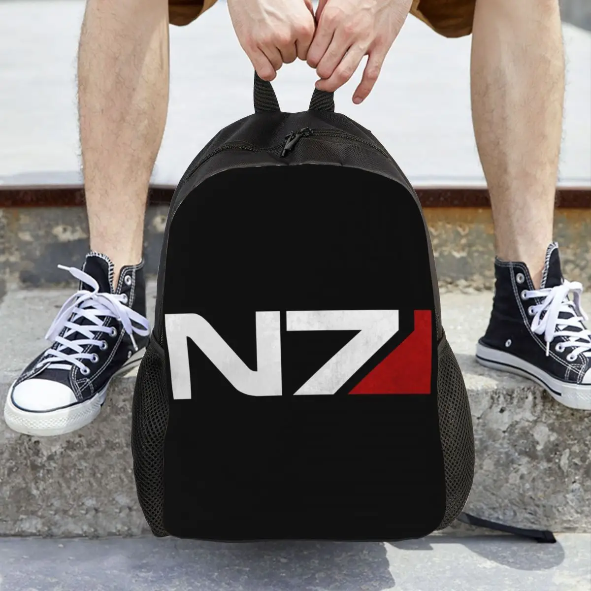 Рюкзак Mass Effect N7, рюкзак большой емкости, детская сумка для книг, школьная сумка, сумки на плечо для мужчин и женщин
Рюкзак Mass Effect N7, рюкзак большой емкости, детская сумка для книг, школьная сумка, сумки на плечо для мужчин и женщин