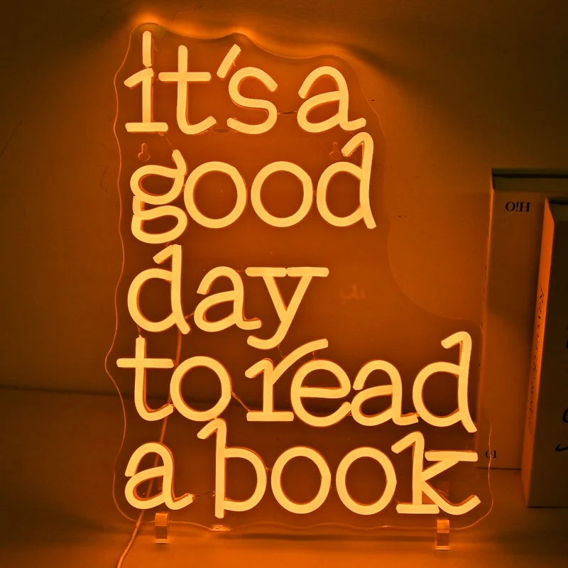 It's A Good Day To Read A Book Neon Sign Custom For Wall Decor Dimmable 5/12V USB School Library Wall Art Letter Decor Led Light
It's A Good Day To Read A Book Neon Sign Custom For Wall Decor Dimmable 5/12V USB School Library Wall Art Letter Decor Led Light