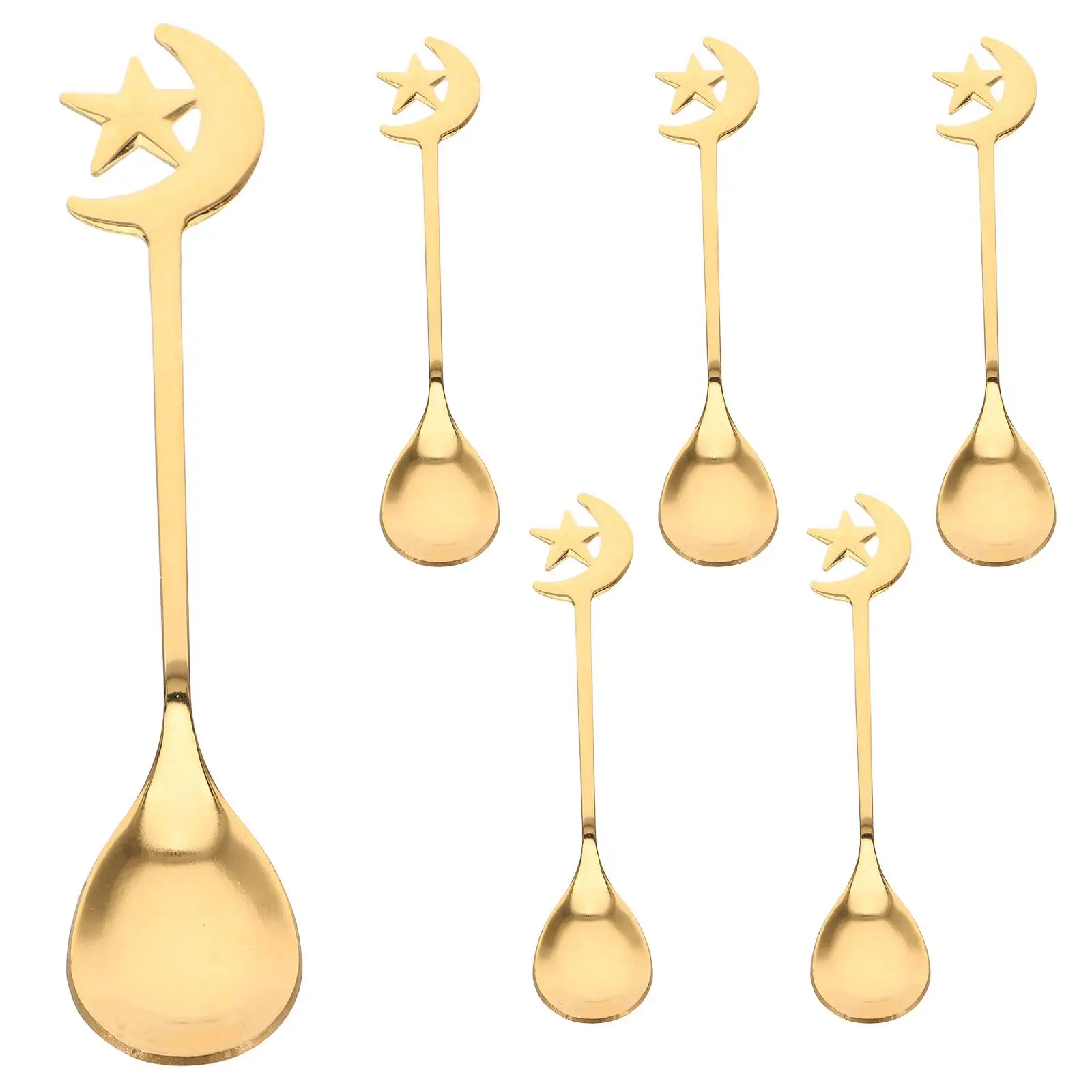6 Pcs Coffee Spoon Stainless Steel Mini Teaspoons for Tea Stirring Party Moon Stars DessertSpoons CakeSpoons EspressoSpoons
6 Pcs Coffee Spoon Stainless Steel Mini Teaspoons for Tea Stirring Party Moon Stars DessertSpoons CakeSpoons EspressoSpoons