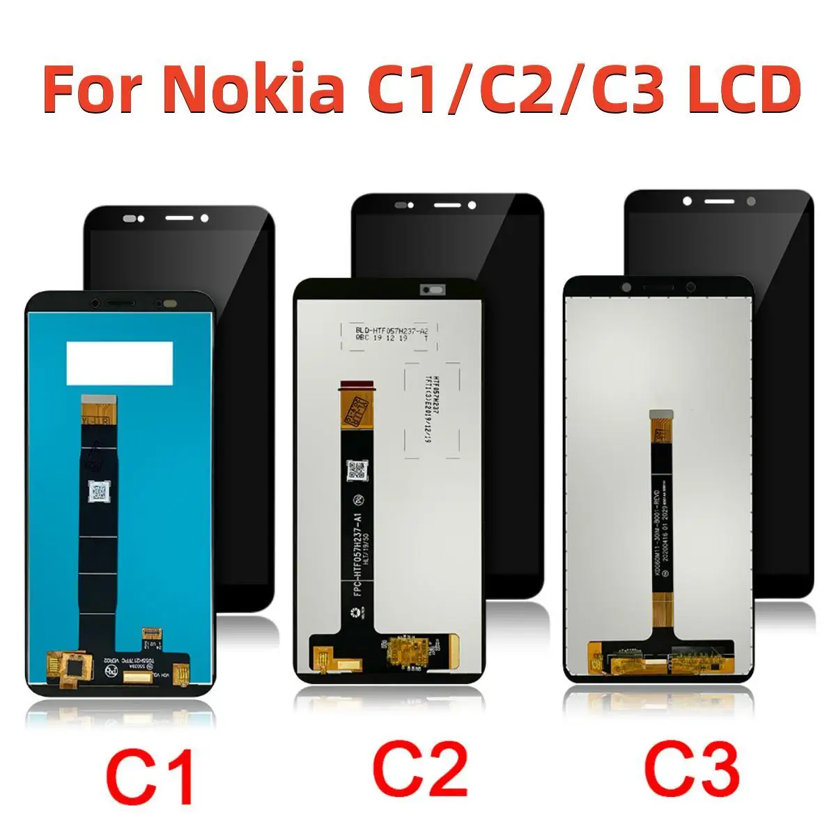 Для Nokia C1 C 1 TA-1165 5,45 "ЖК-дисплей с сенсорным экраном и дигитайзером в сборе, сменные детали для Nokia C2 5,7"/C3 5,99"
Для Nokia C1 C 1 TA-1165 5,45 "ЖК-дисплей с сенсорным экраном и дигитайзером в сборе, сменные детали для Nokia C2 5,7"/C3 5,99"
