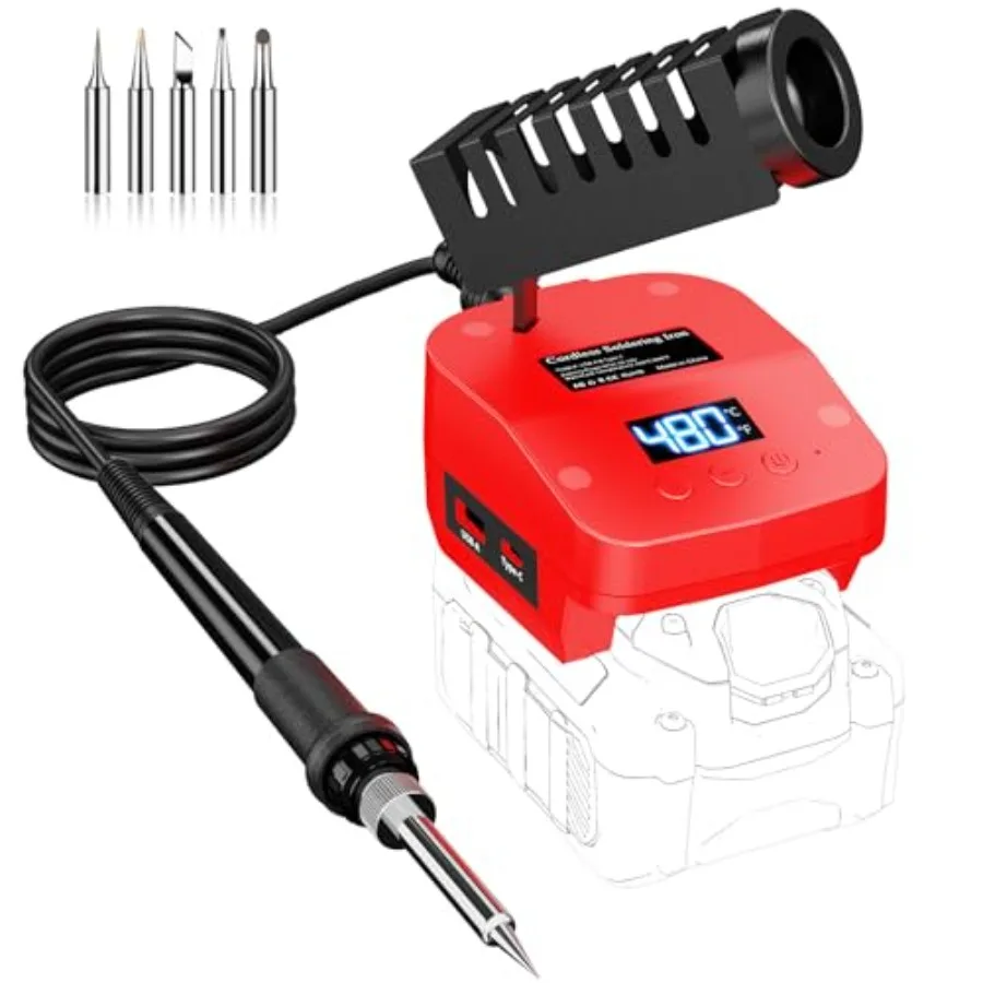 【Spot goods】Cordless Soldering Iron for Craftsman V20 Battery60W Portable Electric Soldering Station With USB andType C Adjusta
【Spot goods】Cordless Soldering Iron for Craftsman V20 Battery60W Portable Electric Soldering Station With USB andType C Adjusta