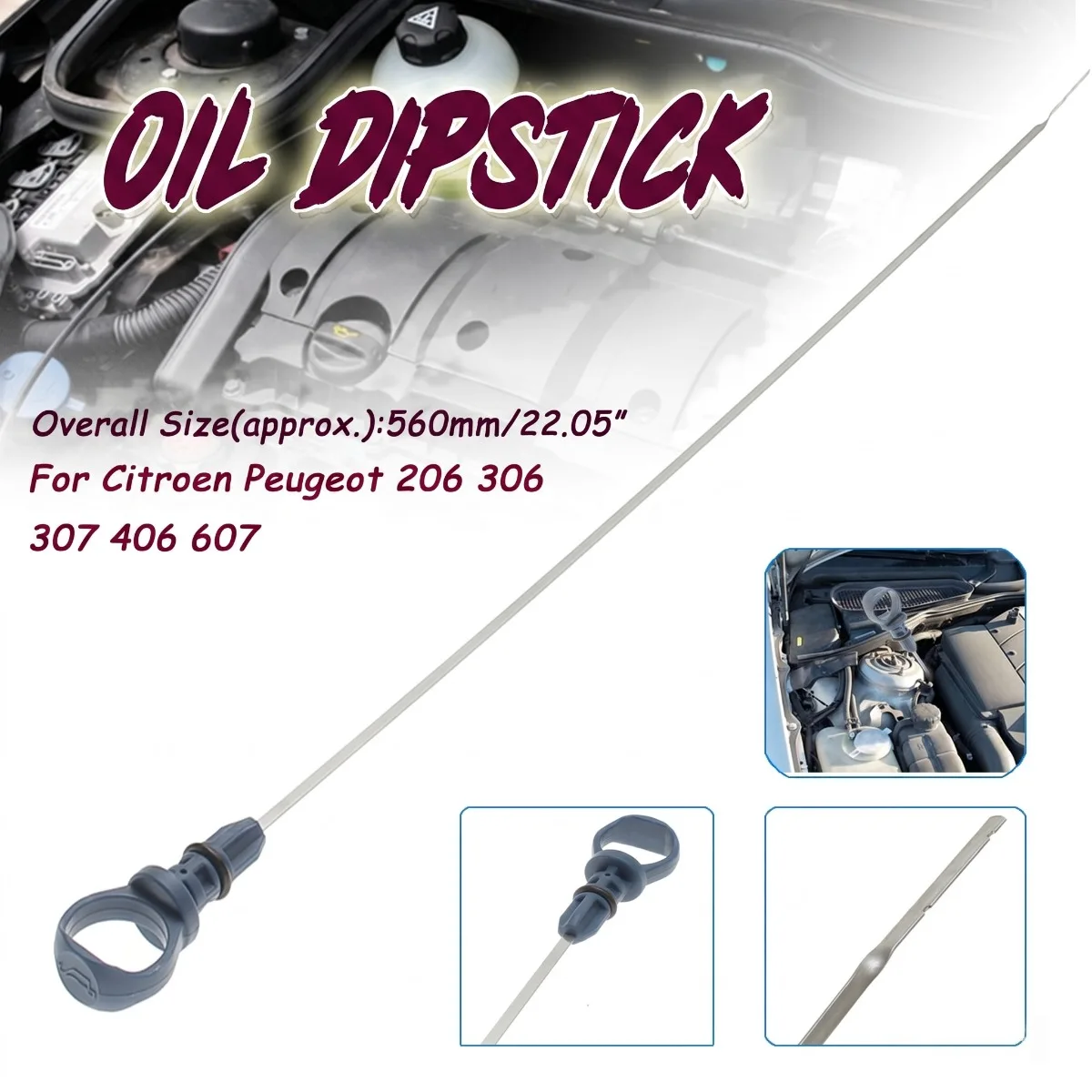 Diesel Oil Dipstick For Engine Citroen 406 117461 Peugeot 206 306 307 406 607
Diesel Oil Dipstick For Engine Citroen 406 117461 Peugeot 206 306 307 406 607