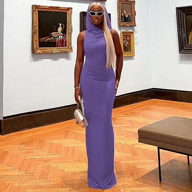 2025 New Fashion Solid Color Hooded Slit Sleeveless Dress for Women Skirt
2025 New Fashion Solid Color Hooded Slit Sleeveless Dress for Women Skirt