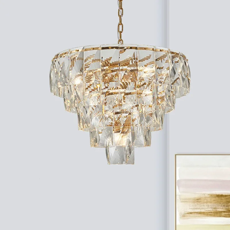 Modern Lustre Crystal E14 Led Pendant Lights Gold Metal Chandelier Lighting Home Decor Living Dining Room Hanging Lamp Luminaire
Modern Lustre Crystal E14 Led Pendant Lights Gold Metal Chandelier Lighting Home Decor Living Dining Room Hanging Lamp Luminaire