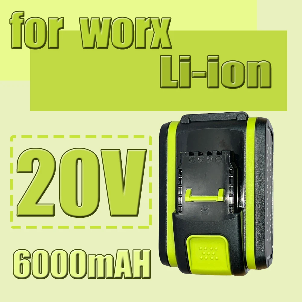 18/20V 6.0Ah/9.0Ah Li-Ion Rechargeable Battery for Worx WX523 WX386 WX390 WA3014 WA3516 WA3641 WA3570
18/20V 6.0Ah/9.0Ah Li-Ion Rechargeable Battery for Worx WX523 WX386 WX390 WA3014 WA3516 WA3641 WA3570