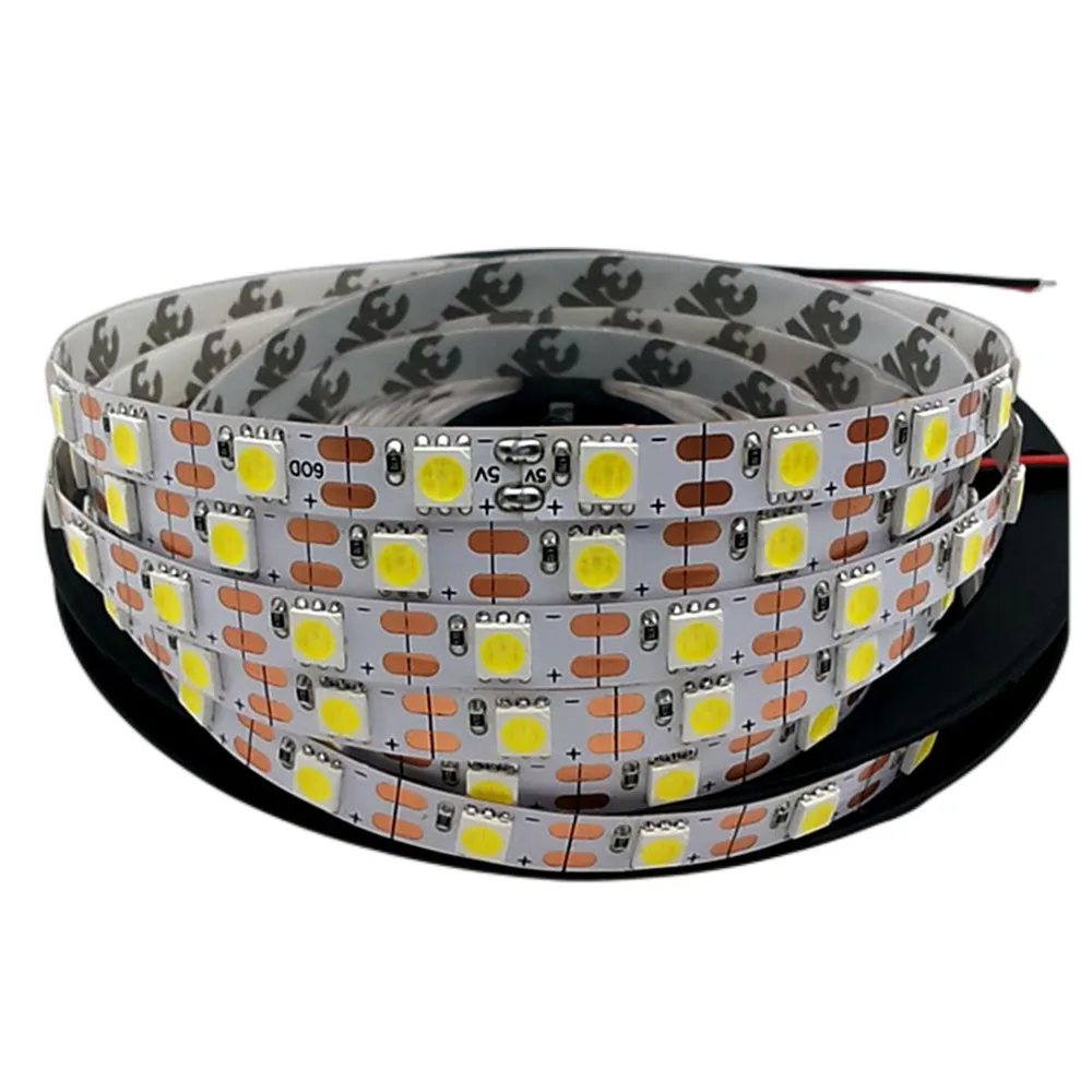 (5 м/рулоны) DC 5V 5050 60 светодиодов/m Белый/теплый белый/холодный белый/RGB IP20 Светодиодная лента высокой яркости
(5 м/рулоны) DC 5V 5050 60 светодиодов/m Белый/теплый белый/холодный белый/RGB IP20 Светодиодная лента высокой яркости