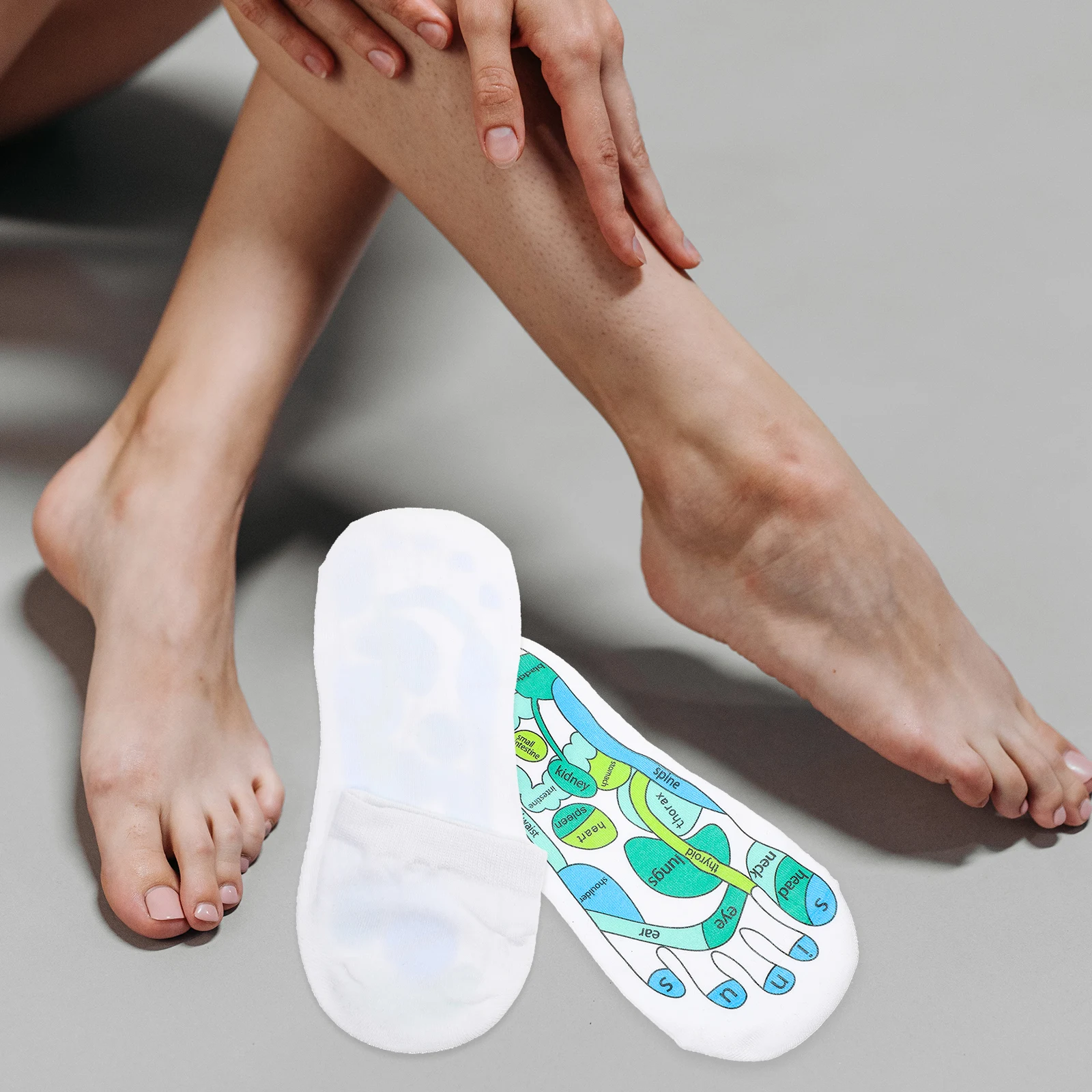 1pcs Acupressure Socks Reflexology Foot Massage Tool Women Men Breathable Spandex Wearable Aid Reusable Comfort
1pcs Acupressure Socks Reflexology Foot Massage Tool Women Men Breathable Spandex Wearable Aid Reusable Comfort