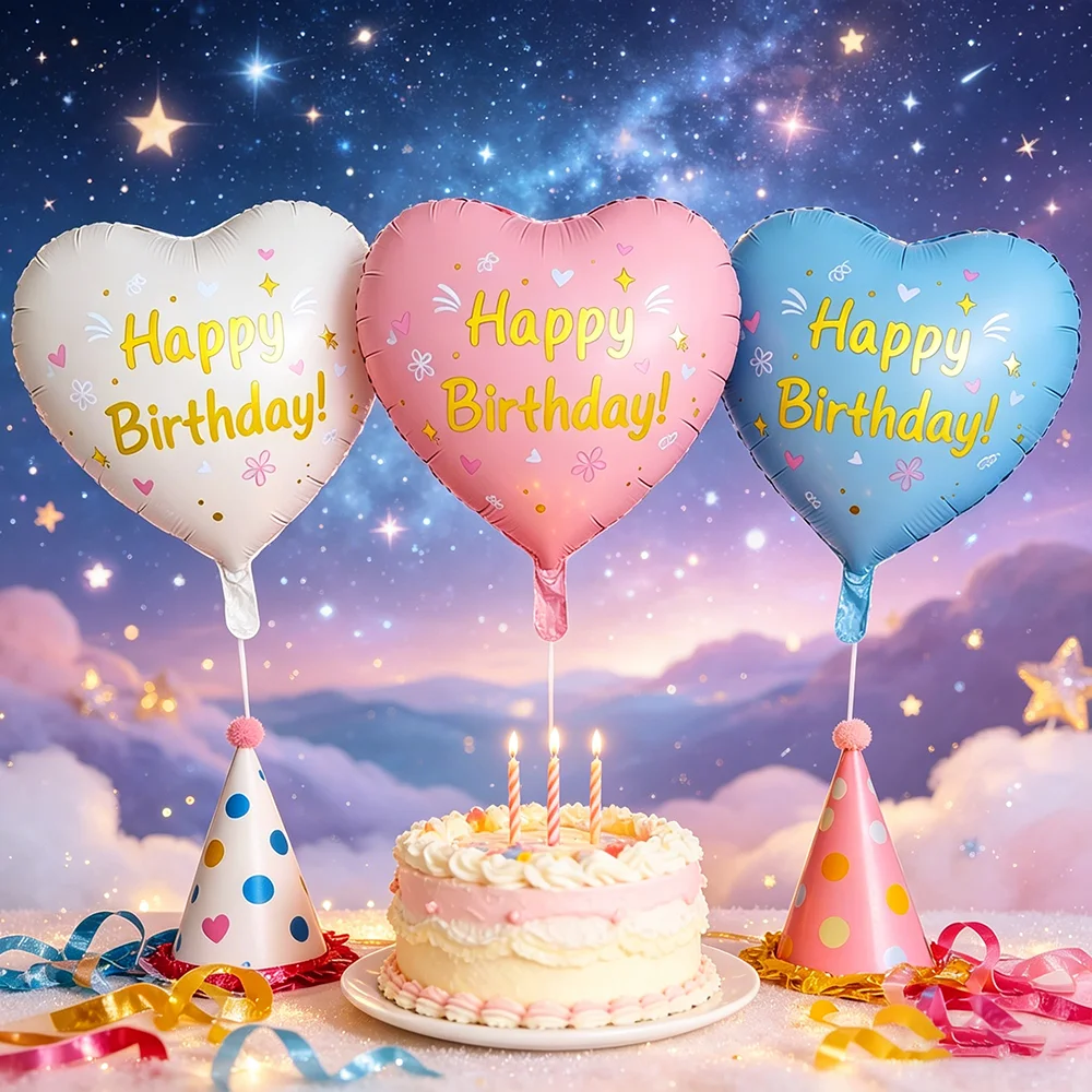 2-6pcs 18inch Pastel Heart Foil Balloons Happy Birthday Themed 3-Color Cute Aesthetic Decor Birthdays Party Baby Shower Supplies
2-6pcs 18inch Pastel Heart Foil Balloons Happy Birthday Themed 3-Color Cute Aesthetic Decor Birthdays Party Baby Shower Supplies