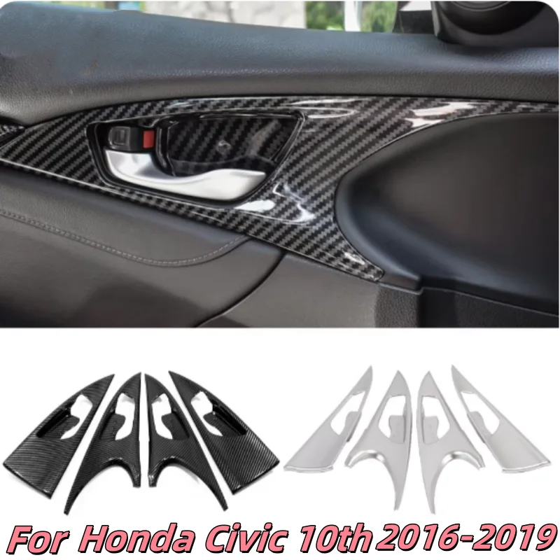 ABS Carbon fiber interior door handle decorative sticker door handle modification accessories For Honda Civic 10th 2016- 2019
ABS Carbon fiber interior door handle decorative sticker door handle modification accessories For Honda Civic 10th 2016- 2019
