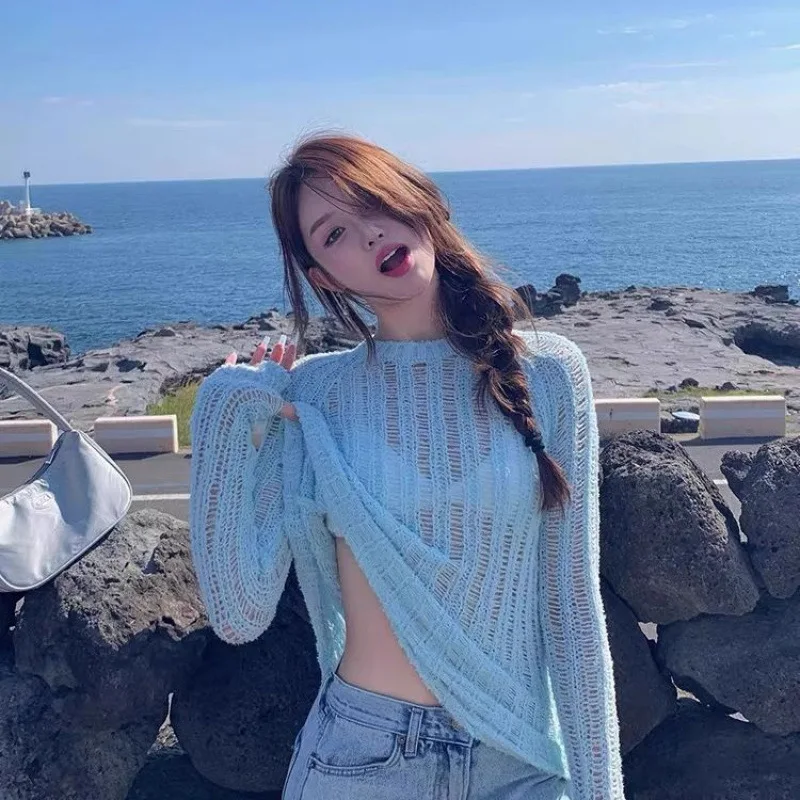 Женский вязаный топ с круглым вырезом и длинными рукавами, свободного кроя, универсальный, осенняя новинка, шерстяной, для повседневной носки
Женский вязаный топ с круглым вырезом и длинными рукавами, свободного кроя, универсальный, осенняя новинка, шерстяной, для повседневной носки