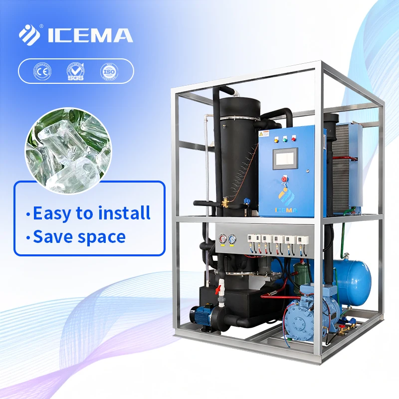 2 Ton/day Output -3°C Ice; Air Or Water Cooled; Carbon Steel/SUS304 Option For Food Processing.
2 Ton/day Output -3°C Ice; Air Or Water Cooled; Carbon Steel/SUS304 Option For Food Processing.