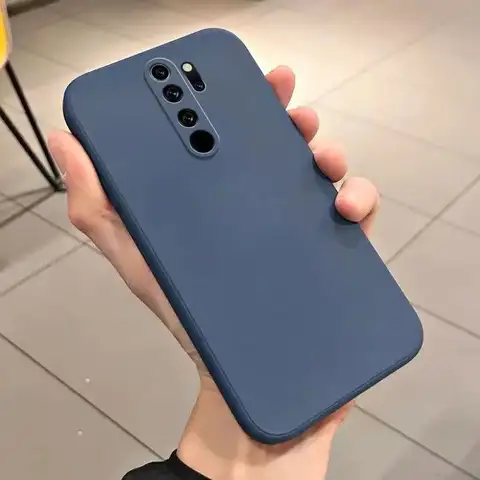 Custodia quadrata in silicone opaco per Xiaomi Redmi Note 8 Pro Cover Redmi Note8 Pro Cover basic antiurto Fundas