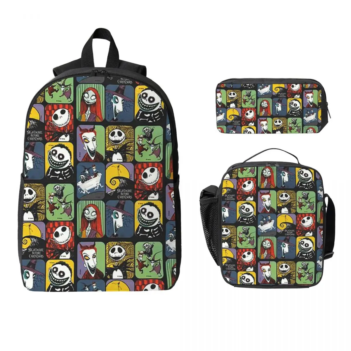 Nightmare Before Christmas Cartoon Backpack Boy Girl BookBag School Bag Laptop Shoulder Bags 3ps Insulated Lunch Bag Pencil Case
Nightmare Before Christmas Cartoon Backpack Boy Girl BookBag School Bag Laptop Shoulder Bags 3ps Insulated Lunch Bag Pencil Case