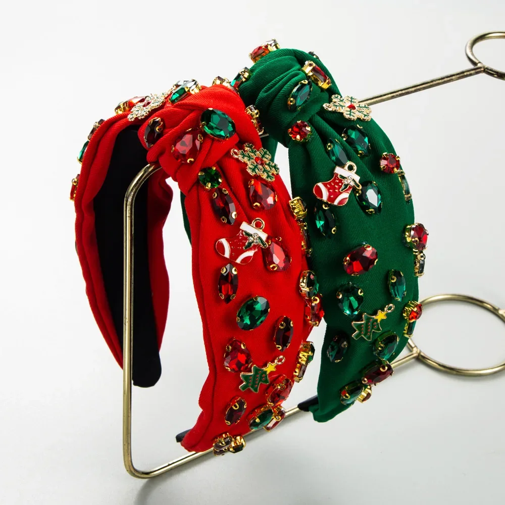 Festive Christmas Knotted Headwear Vibrant Red Green Padded Hairband Novelty Holiday Theme Sparkling Jewelry Tiara
Festive Christmas Knotted Headwear Vibrant Red Green Padded Hairband Novelty Holiday Theme Sparkling Jewelry Tiara