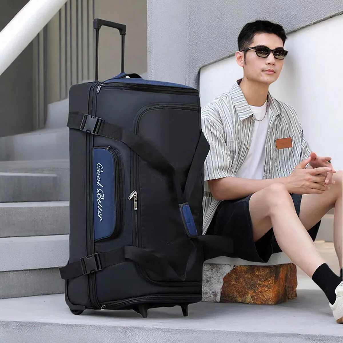 Large Travel Luggage Bag Suitcase Expandable Double Shoulder Strap Oxford Cloth Foldable Sports Style Unisex Youth Travel Bag
Large Travel Luggage Bag Suitcase Expandable Double Shoulder Strap Oxford Cloth Foldable Sports Style Unisex Youth Travel Bag