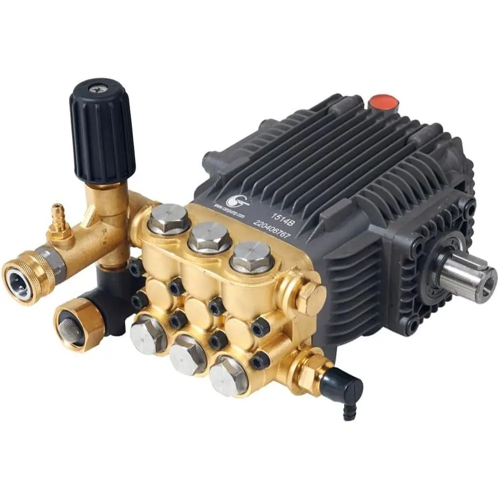 3400 PSI Belt-Driven Triplex Pressure Washer Pump, 3.4 GPM, 24mm Shaft, Max 1725 RPM
3400 PSI Belt-Driven Triplex Pressure Washer Pump, 3.4 GPM, 24mm Shaft, Max 1725 RPM