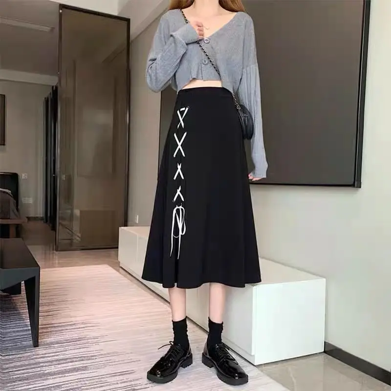Elastic Waist Spring Autumn Thin Simplicity Elegant Skirts Loose Casual Solid Color Patchwork Sweet Young Style Women Clothing
Elastic Waist Spring Autumn Thin Simplicity Elegant Skirts Loose Casual Solid Color Patchwork Sweet Young Style Women Clothing